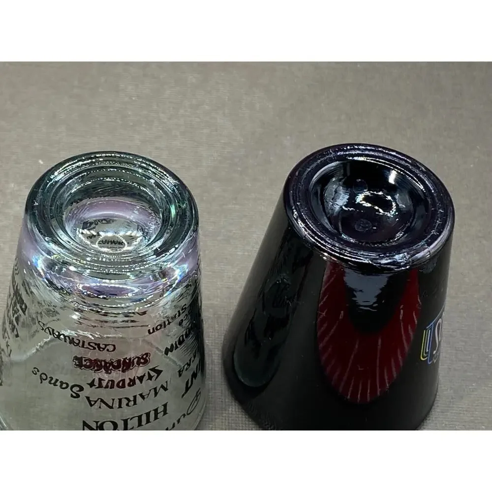 Set of 2 Shot Glasses Universal Studios Florida - Las Vegas Strip
